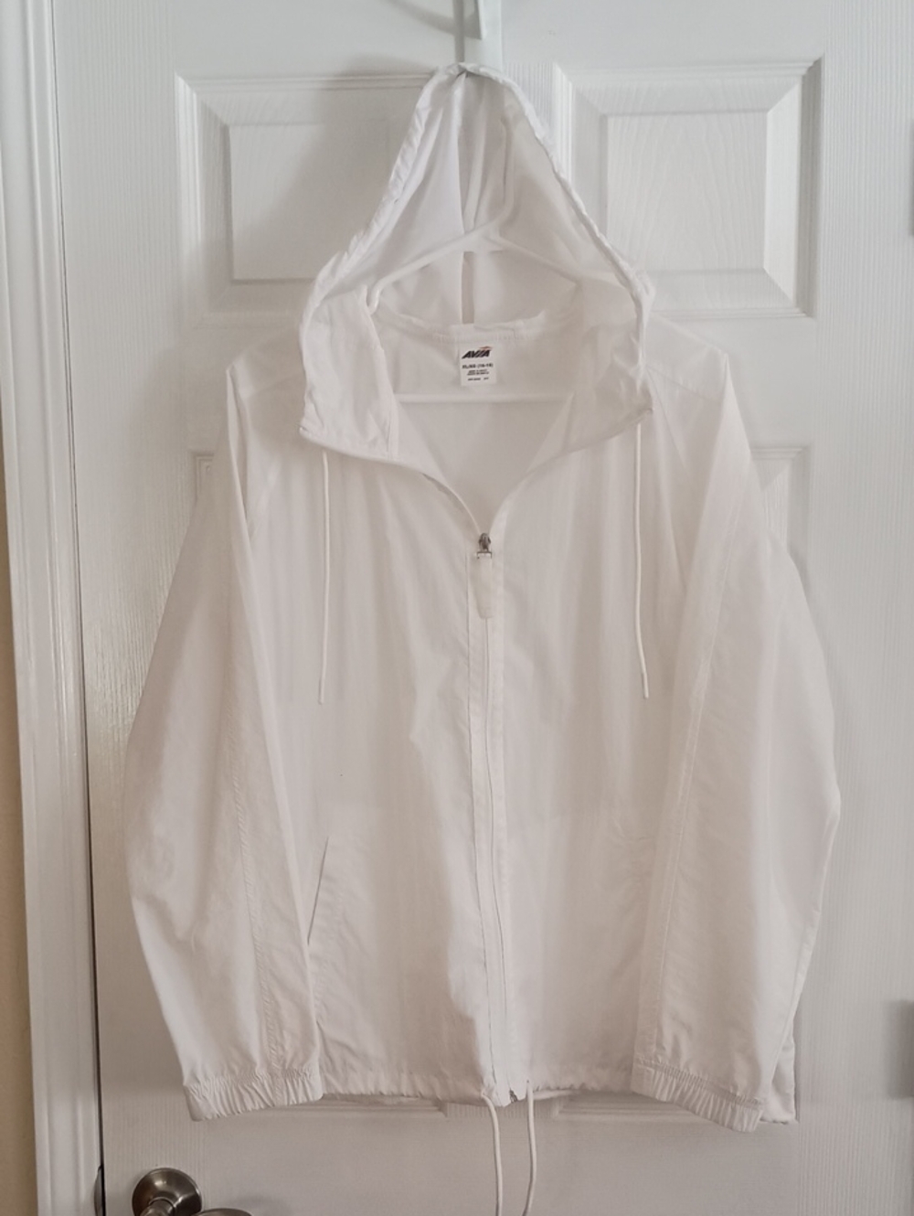Avia White Hooded Bomber Jacket for Women Size XL White (b225)